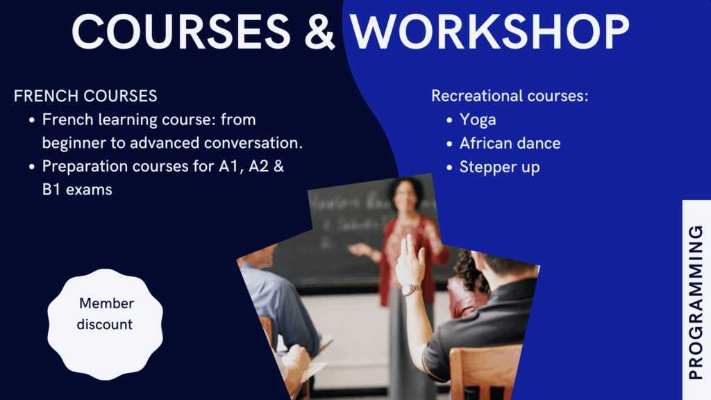 cours et ateliers anglais